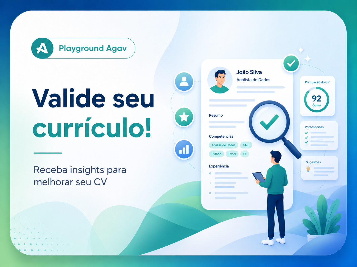 Valide seu currículo no Playground Agav